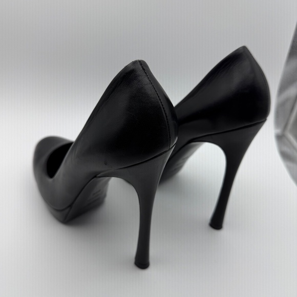 YSL PLATFORM ROUND TOE PUMPS SIZE 40.5 - Picture 3 of 6